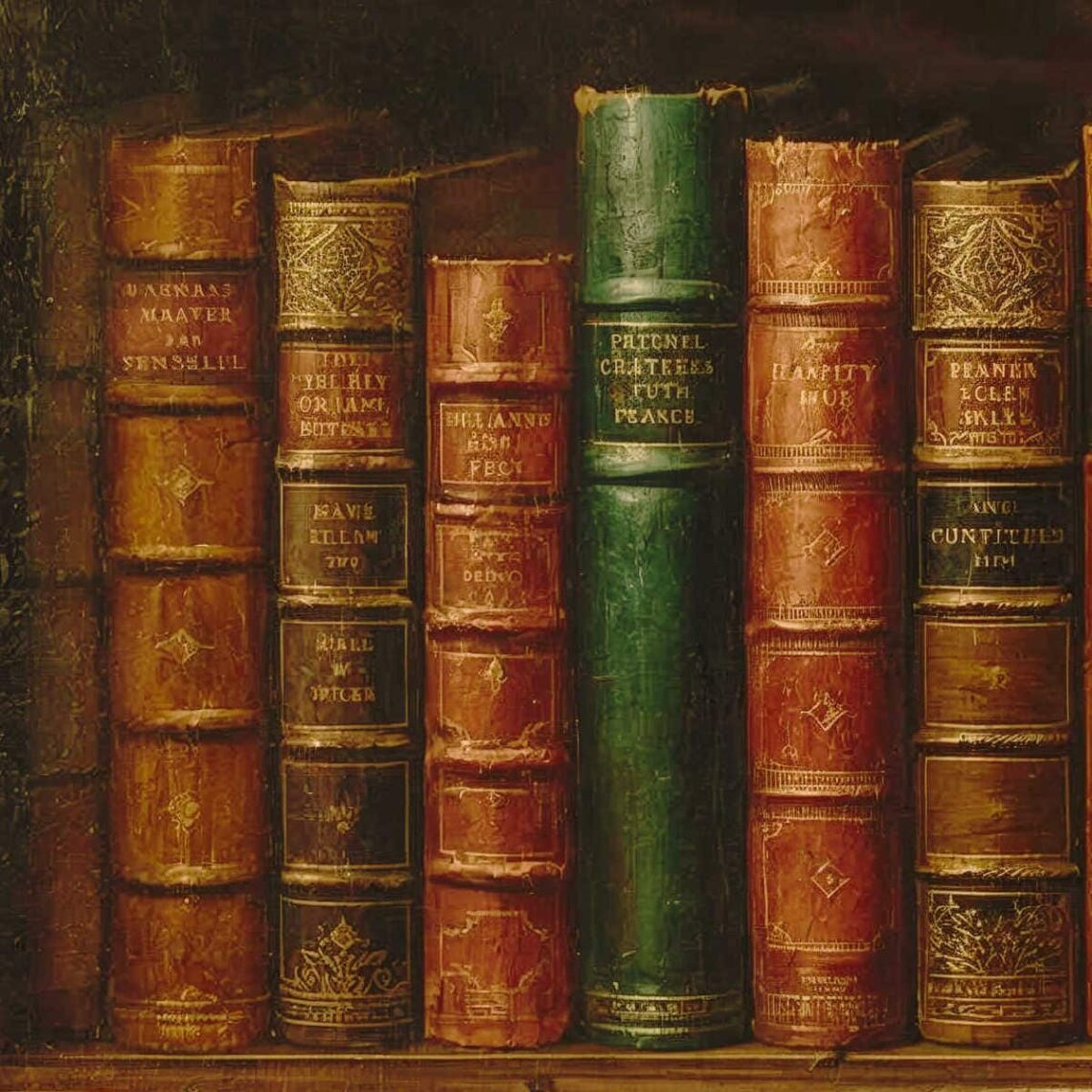 AI generated image of old books