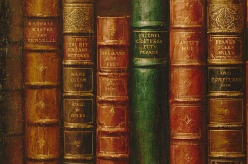 AI generated image of old books