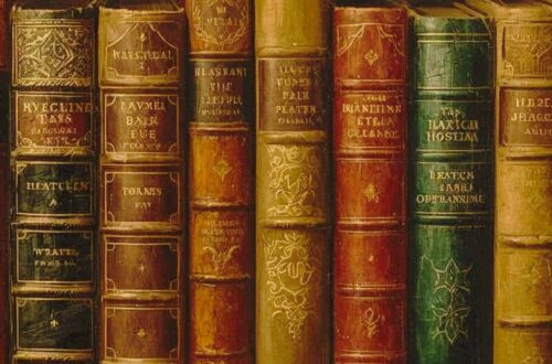 Ai generated image of old books
